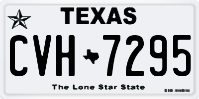 TX license plate CVH7295