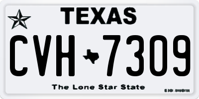 TX license plate CVH7309
