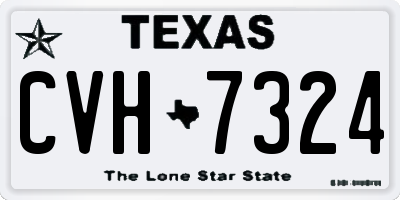 TX license plate CVH7324