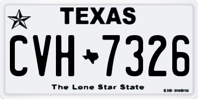 TX license plate CVH7326