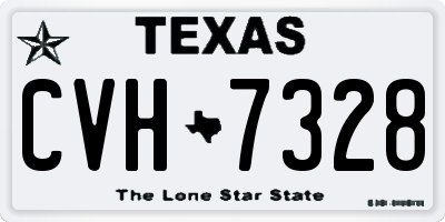 TX license plate CVH7328