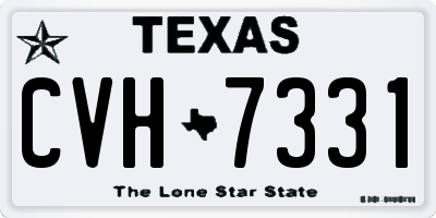 TX license plate CVH7331
