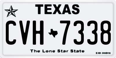 TX license plate CVH7338