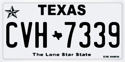 TX license plate CVH7339