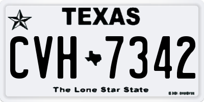 TX license plate CVH7342