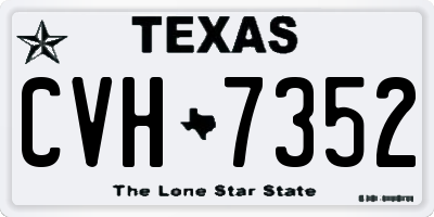 TX license plate CVH7352