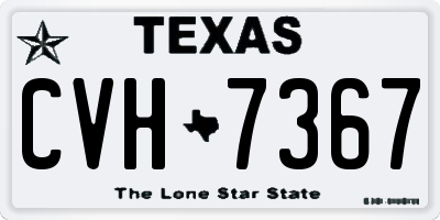 TX license plate CVH7367