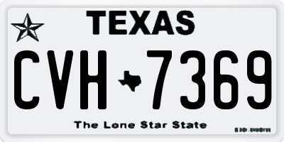 TX license plate CVH7369