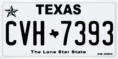 TX license plate CVH7393