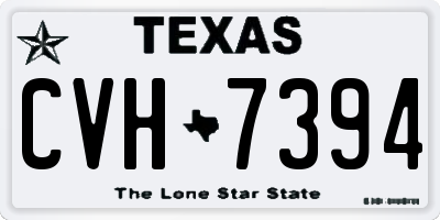 TX license plate CVH7394