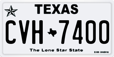 TX license plate CVH7400