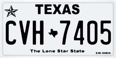 TX license plate CVH7405