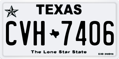 TX license plate CVH7406