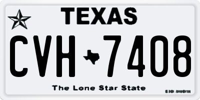 TX license plate CVH7408