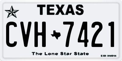 TX license plate CVH7421