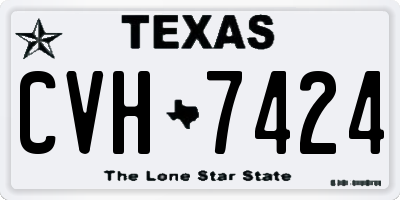 TX license plate CVH7424
