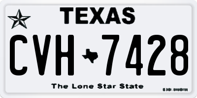 TX license plate CVH7428