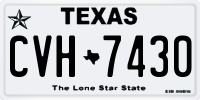 TX license plate CVH7430