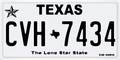 TX license plate CVH7434