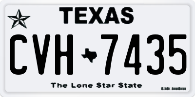 TX license plate CVH7435