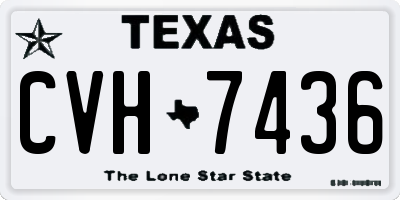 TX license plate CVH7436