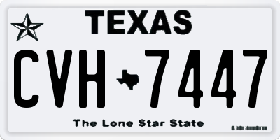 TX license plate CVH7447