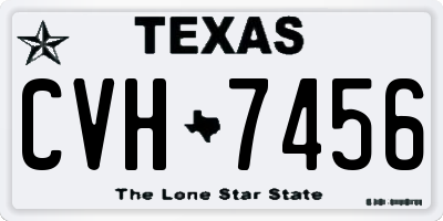 TX license plate CVH7456