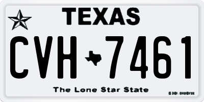 TX license plate CVH7461