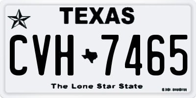 TX license plate CVH7465