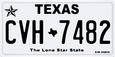 TX license plate CVH7482