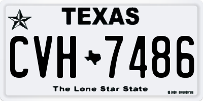 TX license plate CVH7486