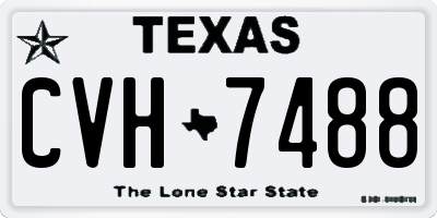 TX license plate CVH7488