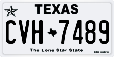TX license plate CVH7489