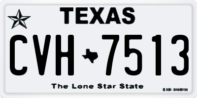TX license plate CVH7513