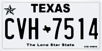 TX license plate CVH7514