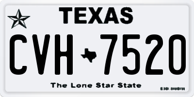 TX license plate CVH7520