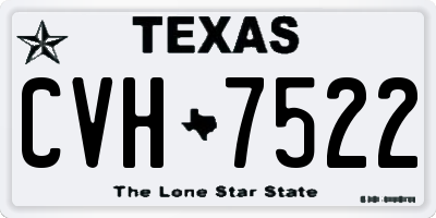 TX license plate CVH7522