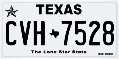 TX license plate CVH7528