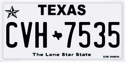 TX license plate CVH7535