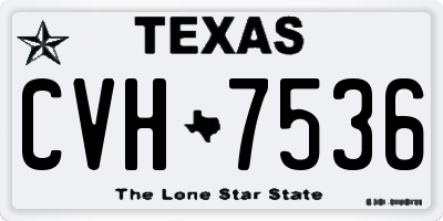 TX license plate CVH7536