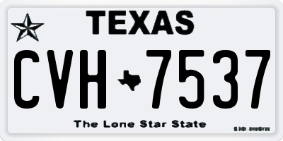 TX license plate CVH7537