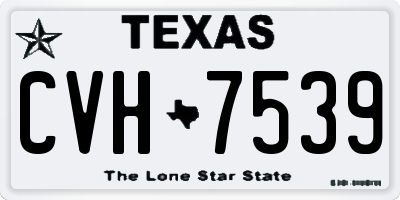 TX license plate CVH7539