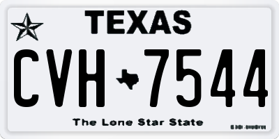 TX license plate CVH7544