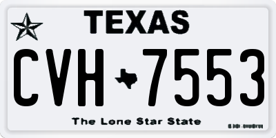 TX license plate CVH7553