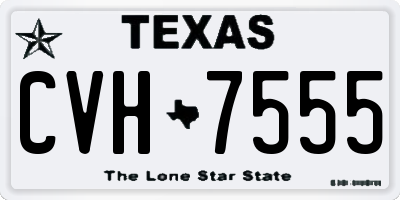 TX license plate CVH7555