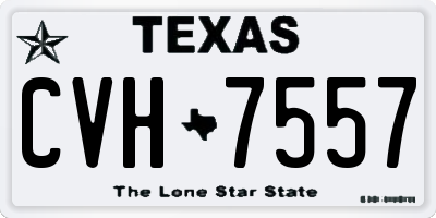 TX license plate CVH7557