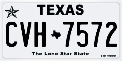 TX license plate CVH7572