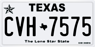 TX license plate CVH7575
