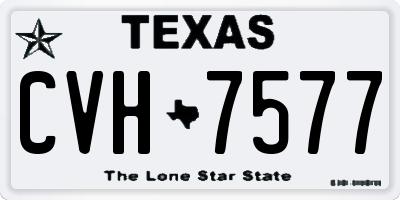 TX license plate CVH7577