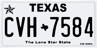 TX license plate CVH7584
